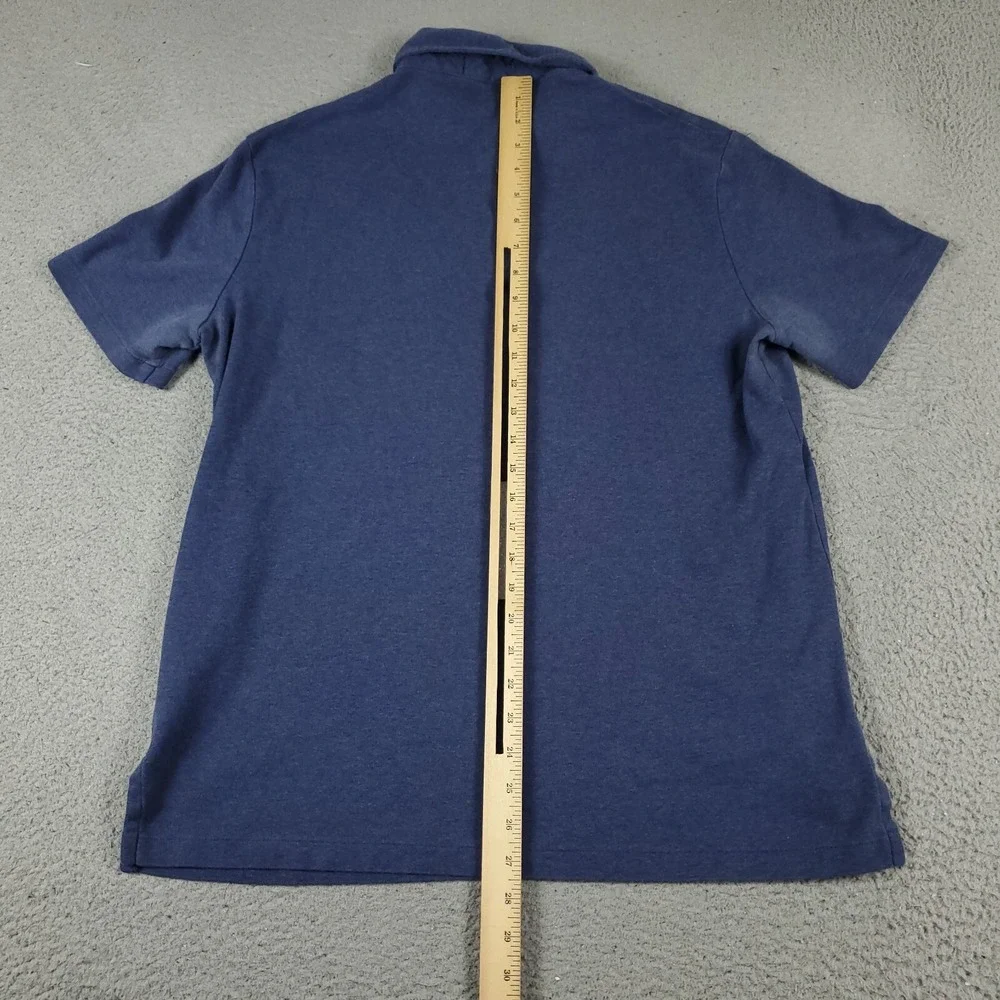 Ralph Lauren Polo Shirt Mens Large Blue Pony Casual Short Sleeve **